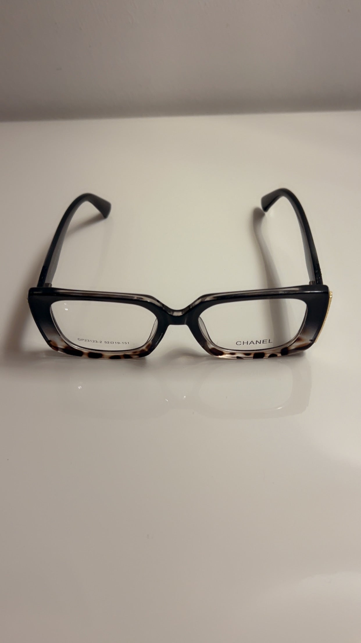 CHANEL Bril - Ombre Luipaardprint