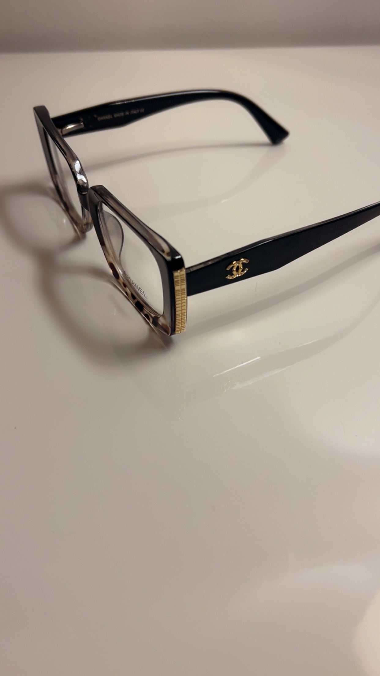 CHANEL Bril - Ombre Luipaardprint