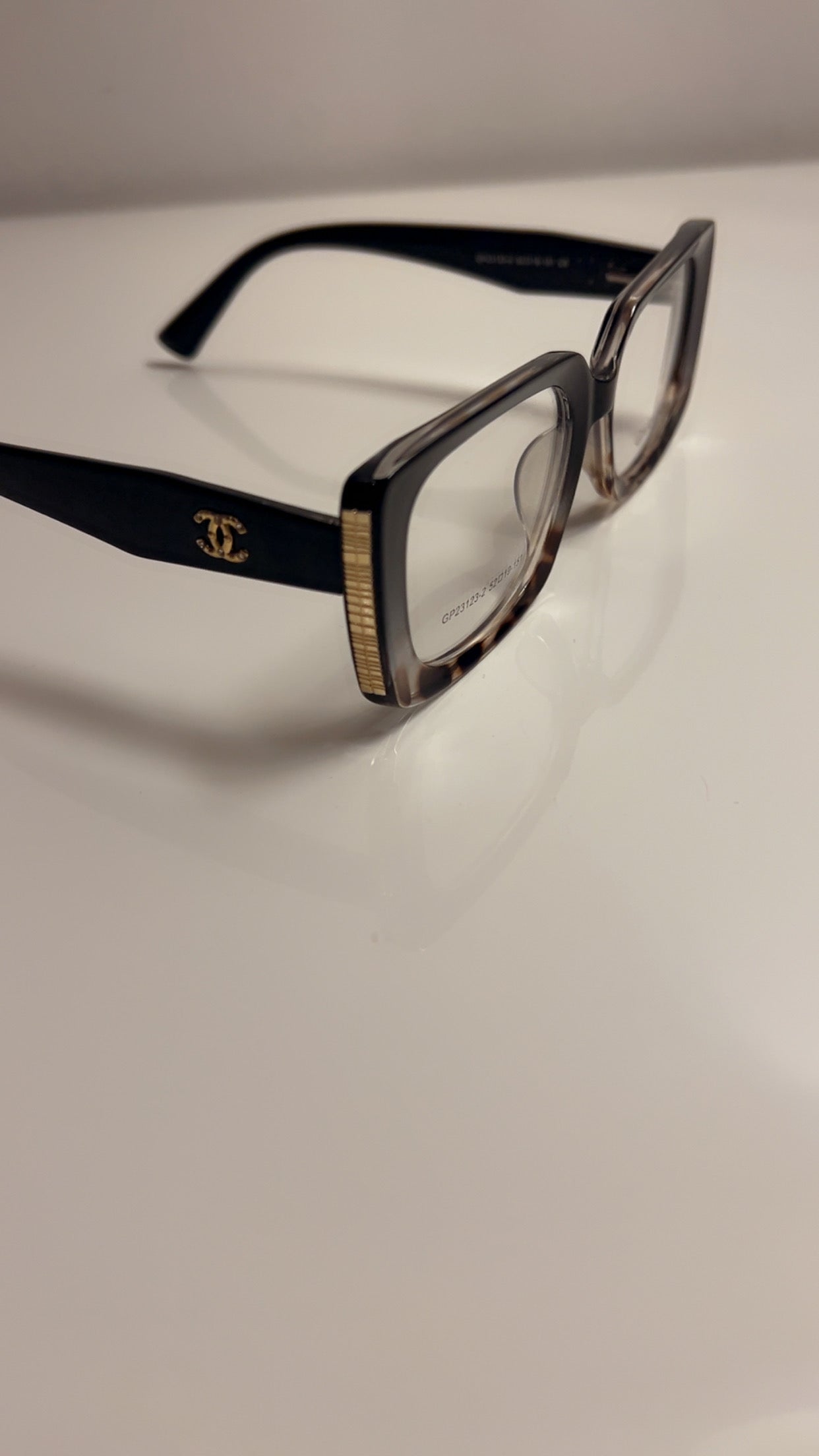 CHANEL Bril - Ombre Luipaardprint
